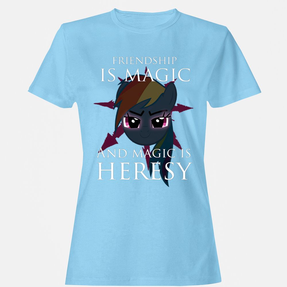 Women's T-Shirt - 2CLYDRZG - Light Blue - 8