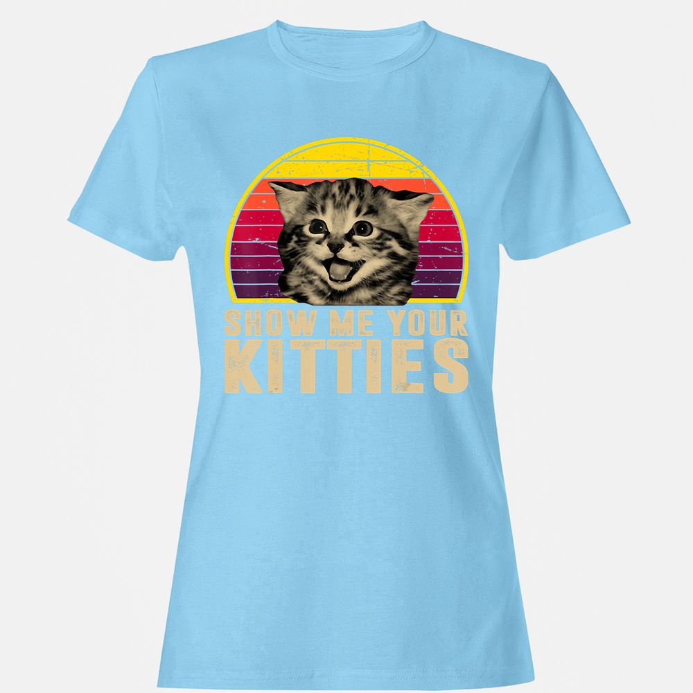 Women's T-Shirt - QCC5HCFR - Light Blue - 8