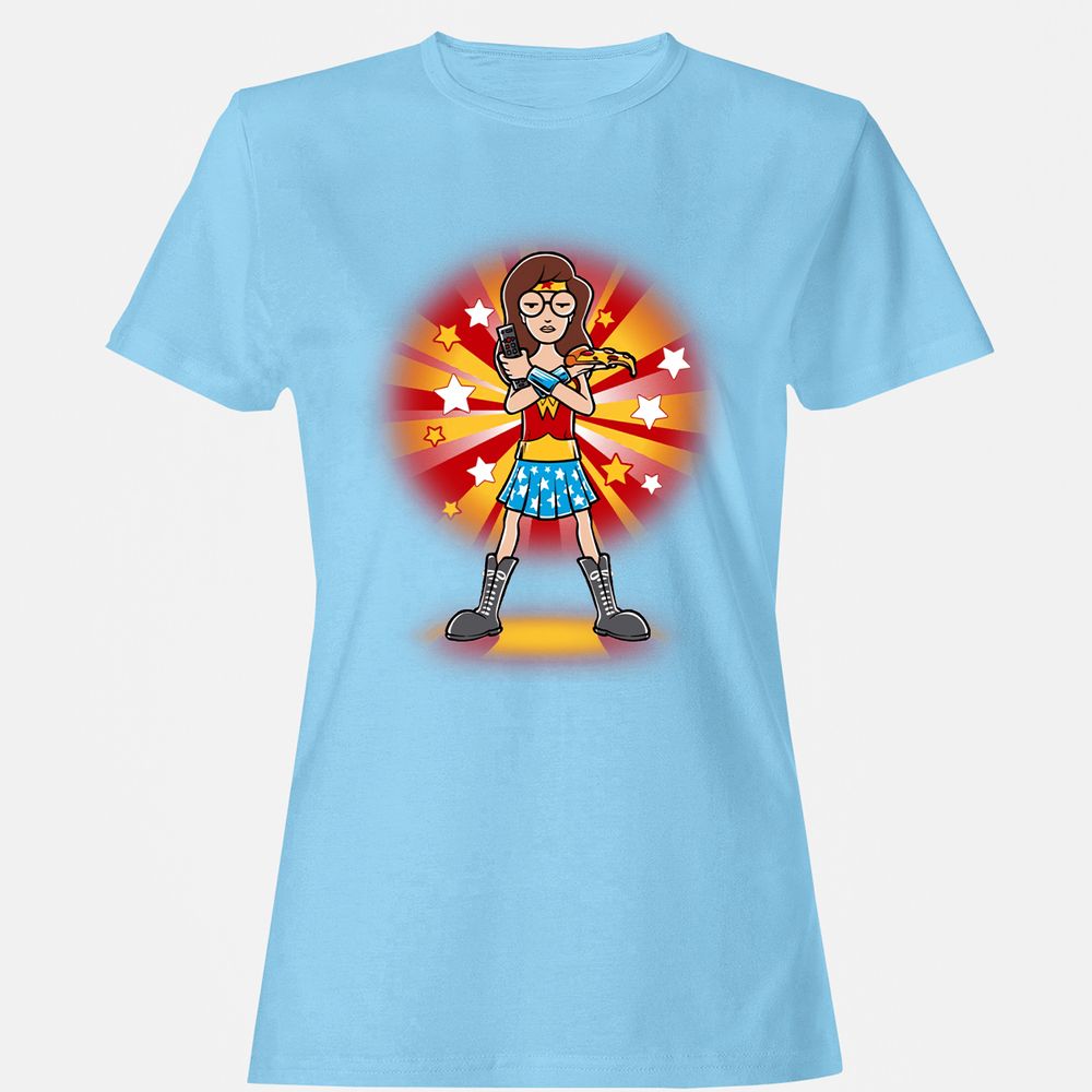 Women's T-Shirt - AK3XADKU - Light Blue - 8