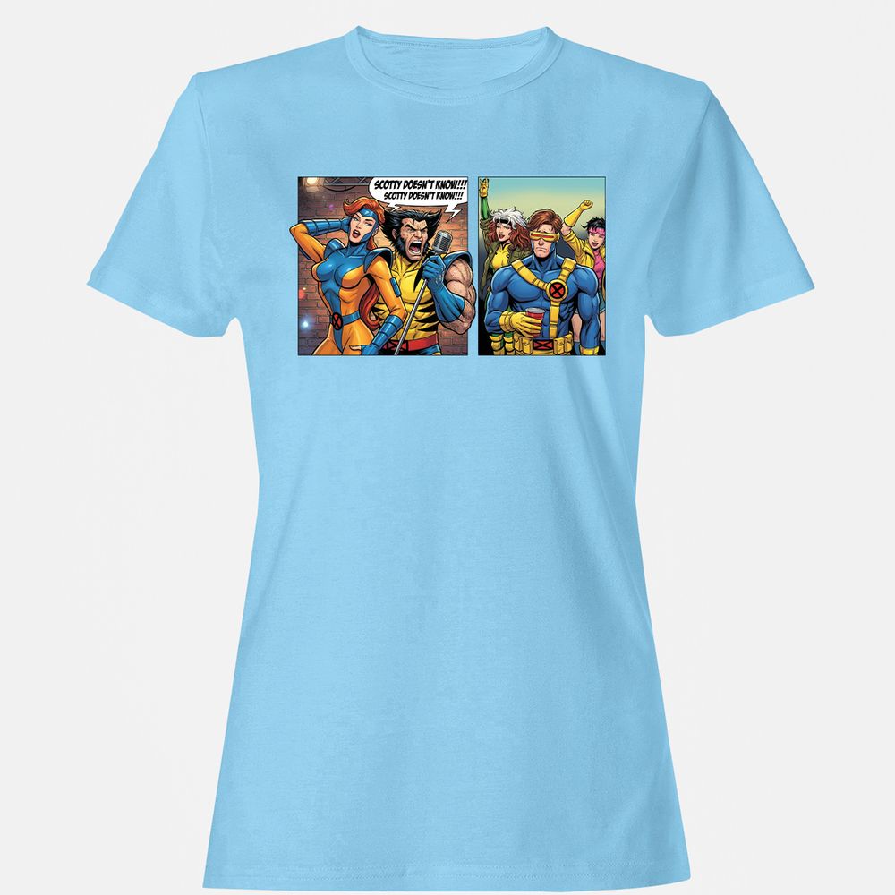 Women's T-Shirt - AF3GDT9N - Light Blue - 8