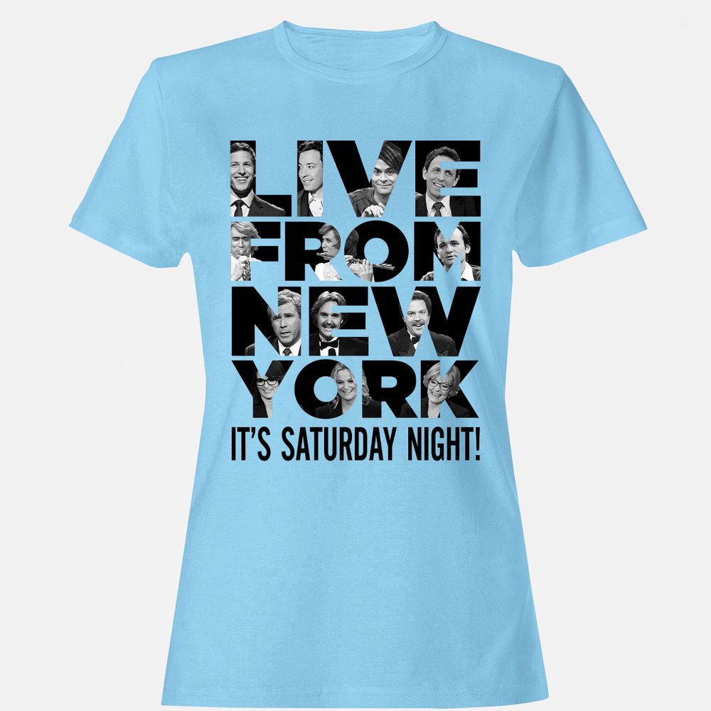 Women's T-Shirt - M8BLZQ5Q - Light Blue - 8