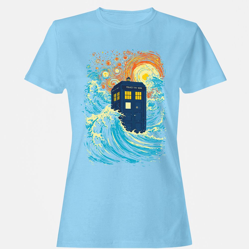 Women's T-Shirt - VZCDZTEG - Light Blue - 8
