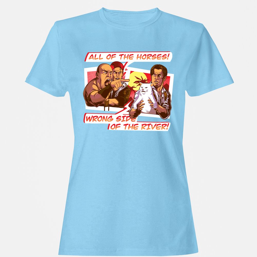 Women's T-Shirt - HDW4KZH5 - Light Blue - 8