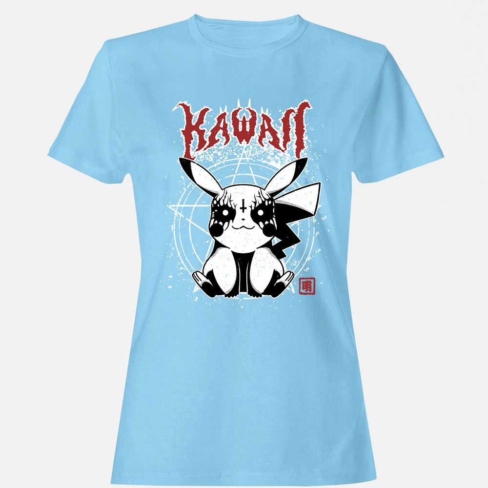 Women's T-Shirt - 4QH3KJ6R - Light Blue - 8