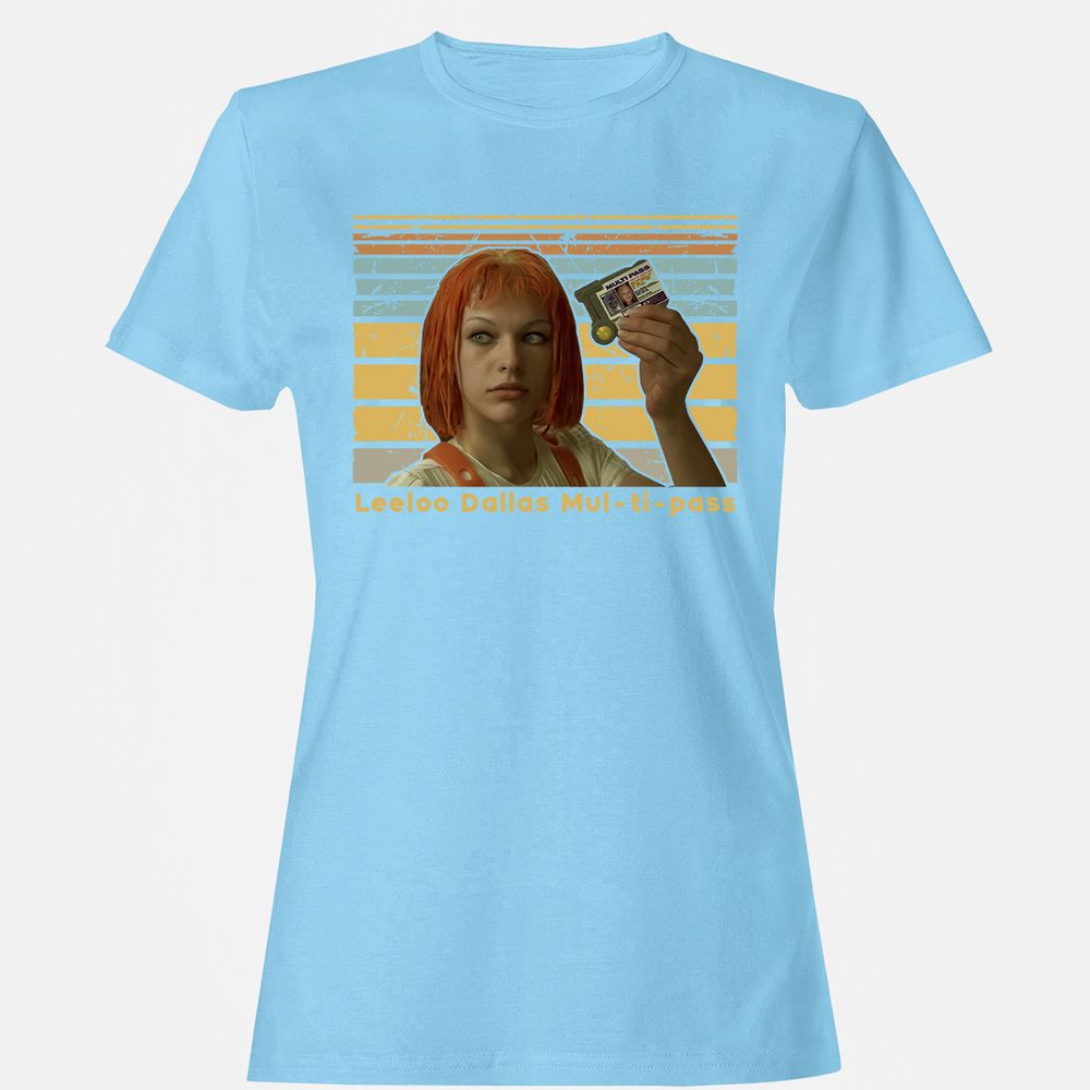Women's T-Shirt - SMAH1Q9L - Light Blue - 8