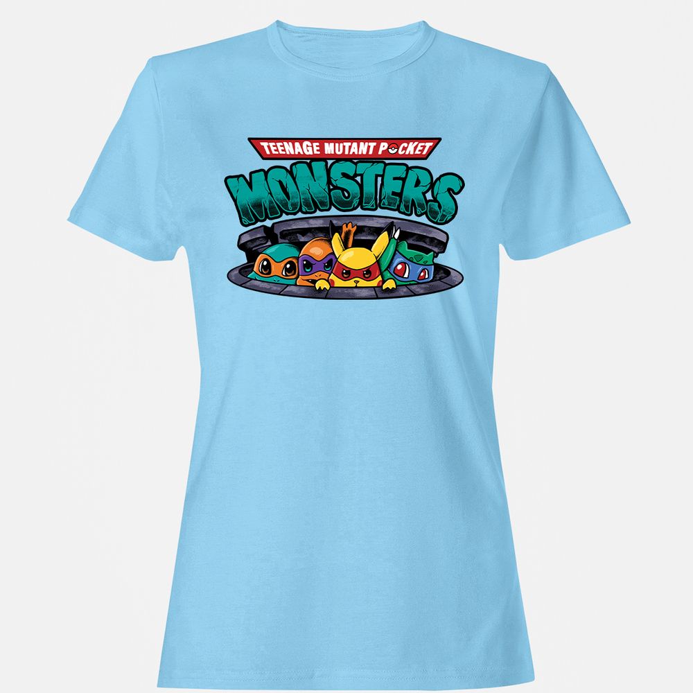 Women's T-Shirt - V2PTB66D - Light Blue - 8