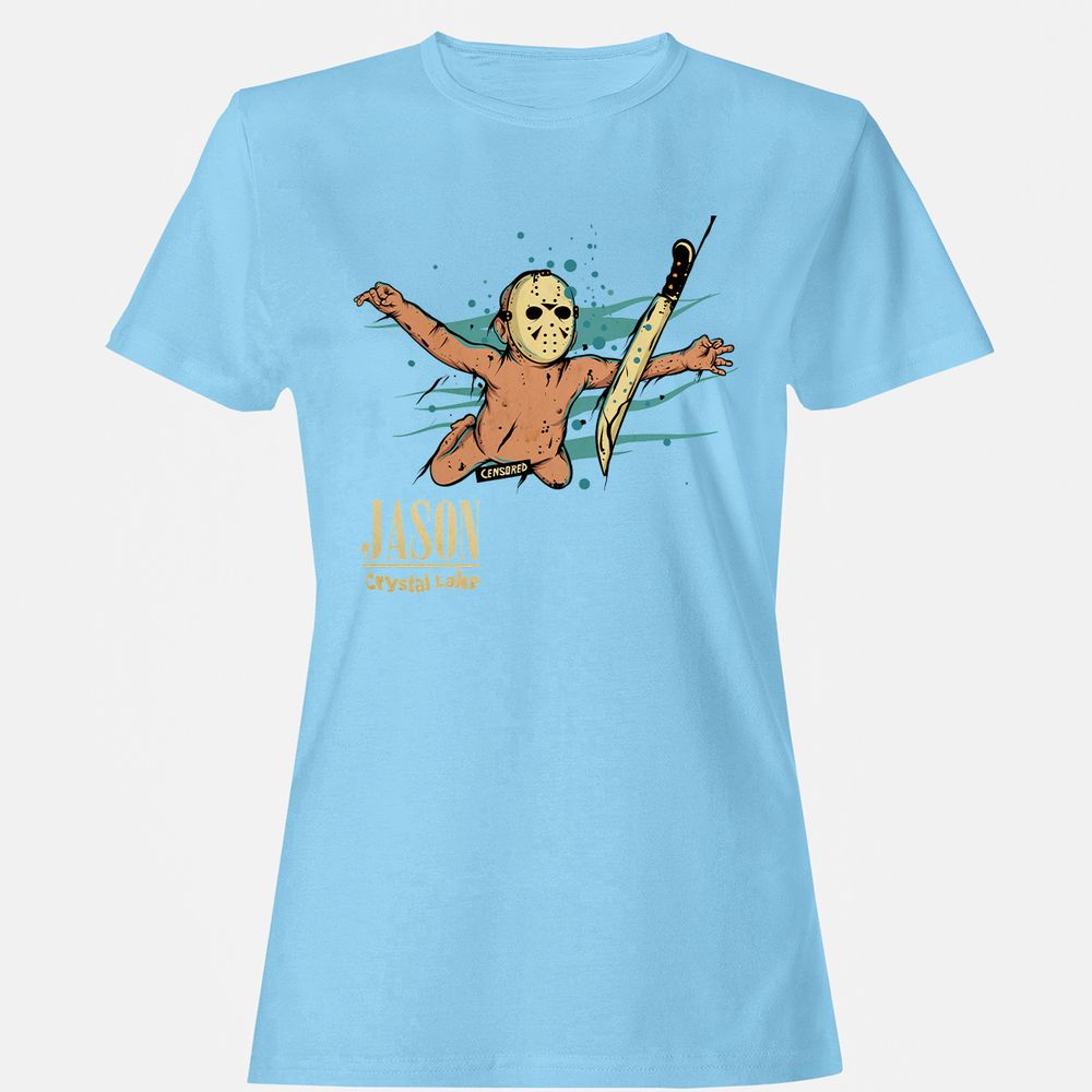 Women's T-Shirt - VAF4Z6JR - Light Blue - 8