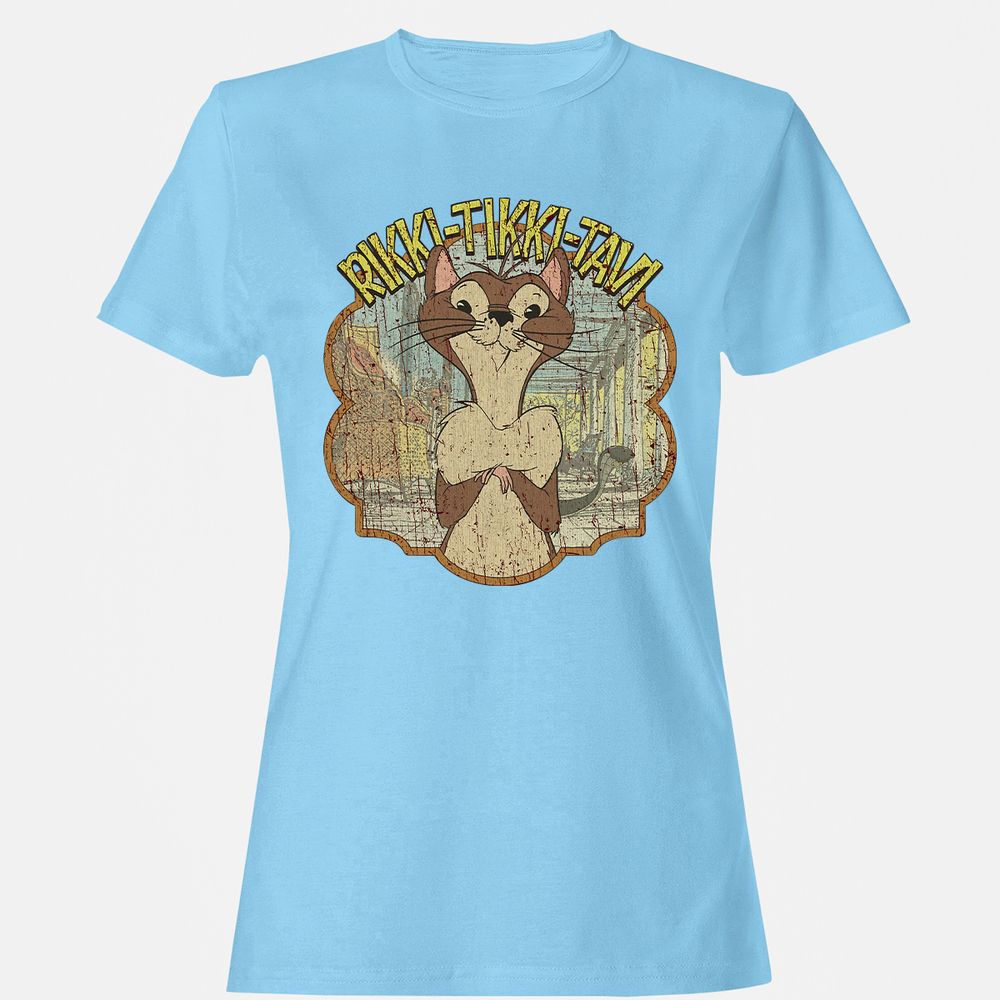 Women's T-Shirt - 4BYU7VZQ - Light Blue - 8