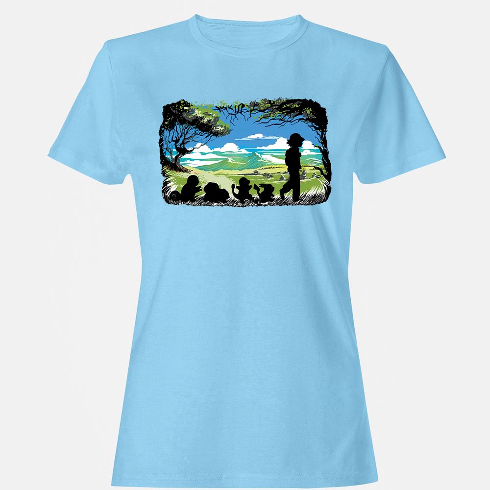 Women's T-Shirt - JQW1NE2M - Light Blue - 8