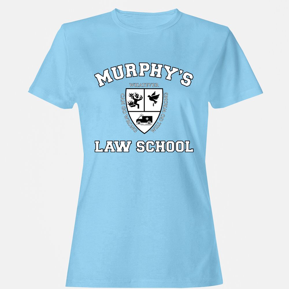 Women's T-Shirt - TDD9Z6EQ - Light Blue - 8