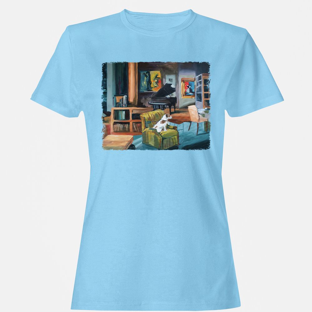 Women's T-Shirt - CZ36MY9Y - Light Blue - 8