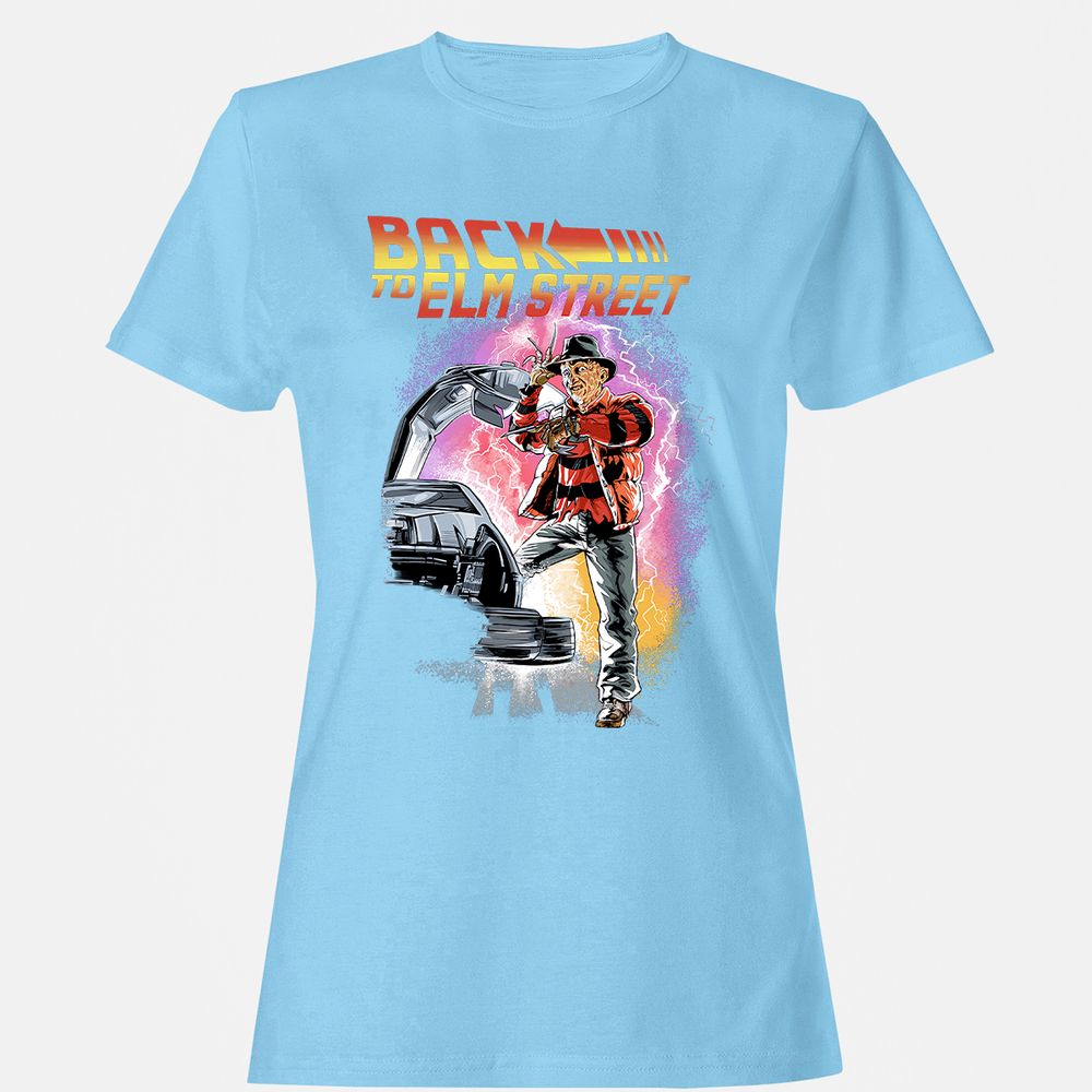 Women's T-Shirt - QHMZM2EE - Light Blue - 8