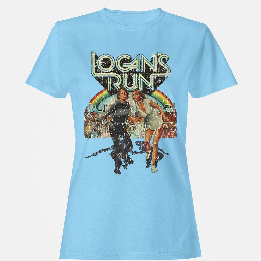 Women's T-Shirt - LA5HZS5D - Light Blue - 8