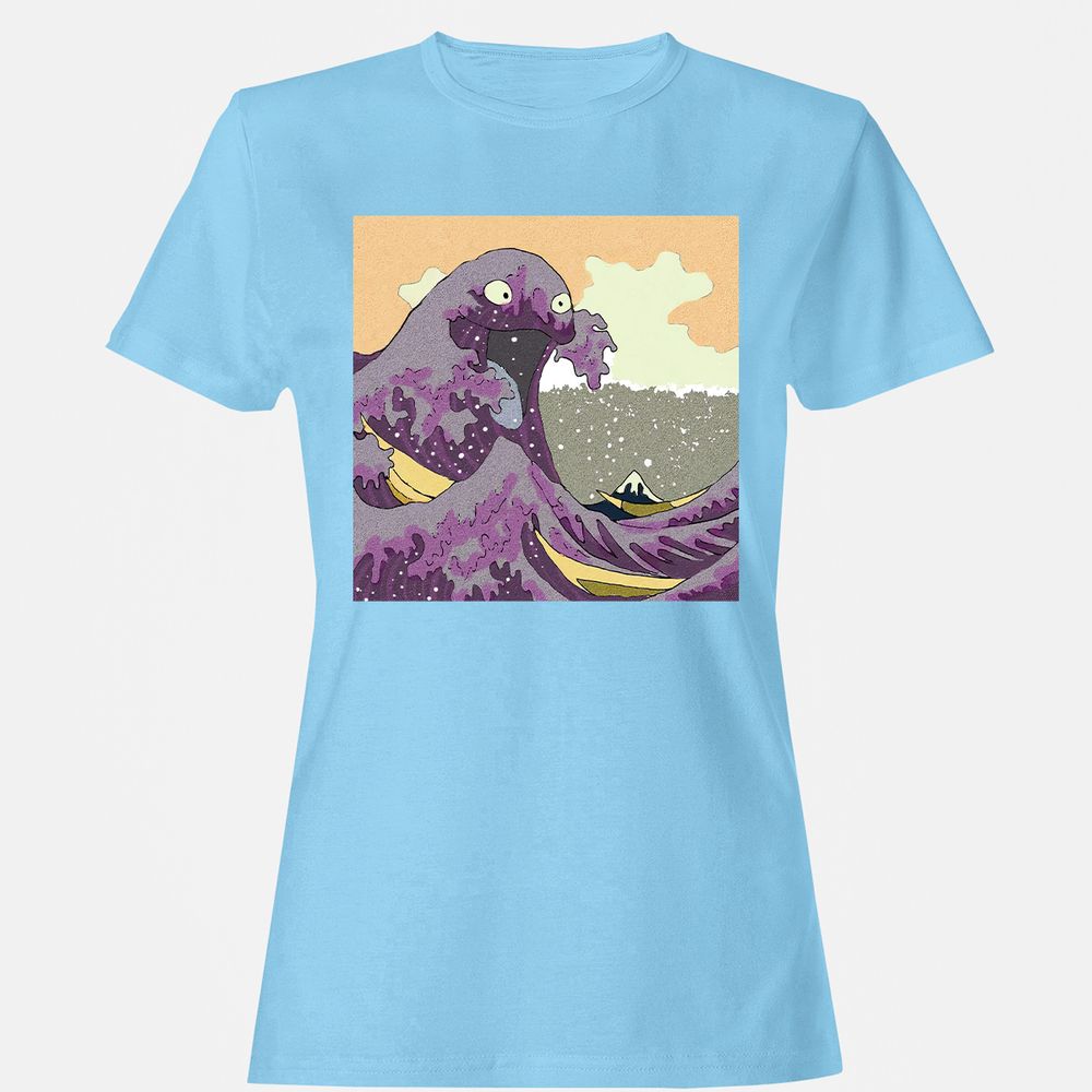 Women's T-Shirt - LTKV7ZKZ - Light Blue - 8