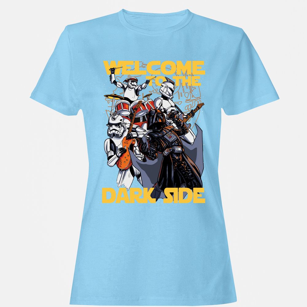 Women's T-Shirt - T6B9QAHD - Light Blue - 8