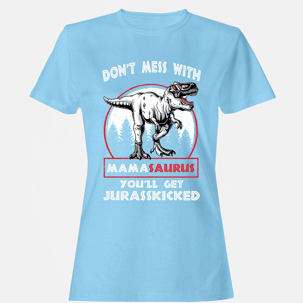 Women's T-Shirt - A8JQCE7Q - Light Blue - 8