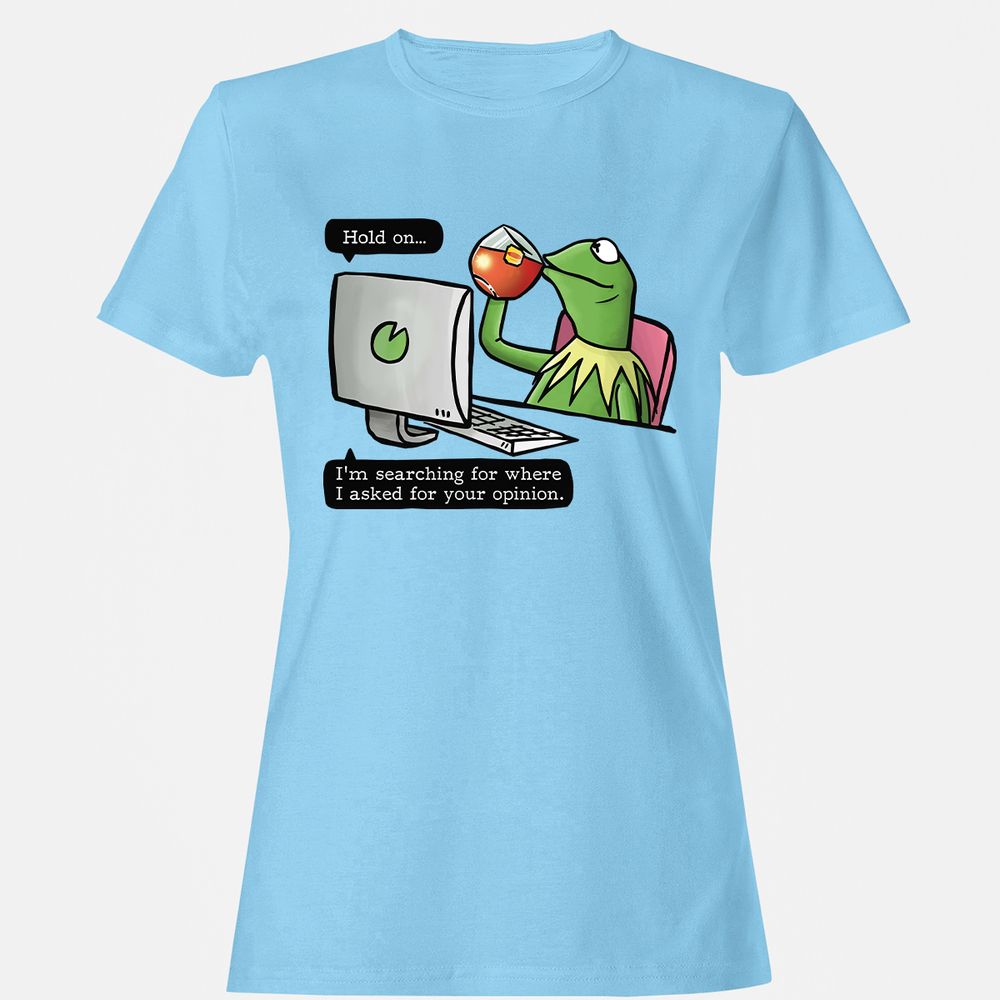 Women's T-Shirt - J7FCAH7K - Light Blue - 8