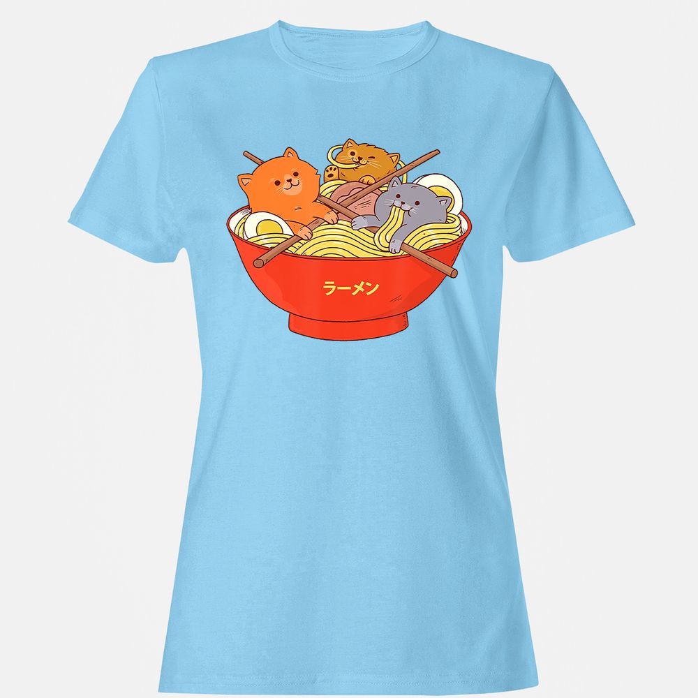 Women's T-Shirt - XKJKDN67 - Light Blue - 8