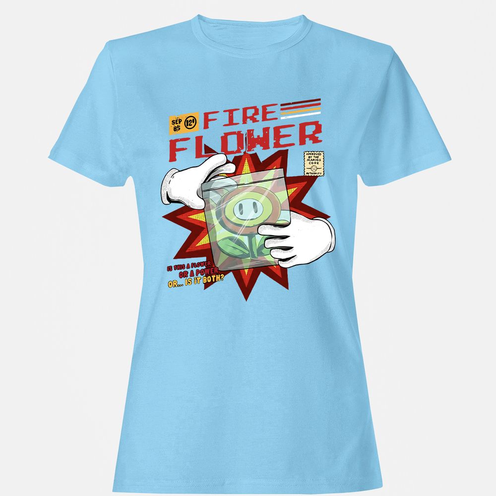 Women's T-Shirt - KP7HGEQS - Light Blue - 8