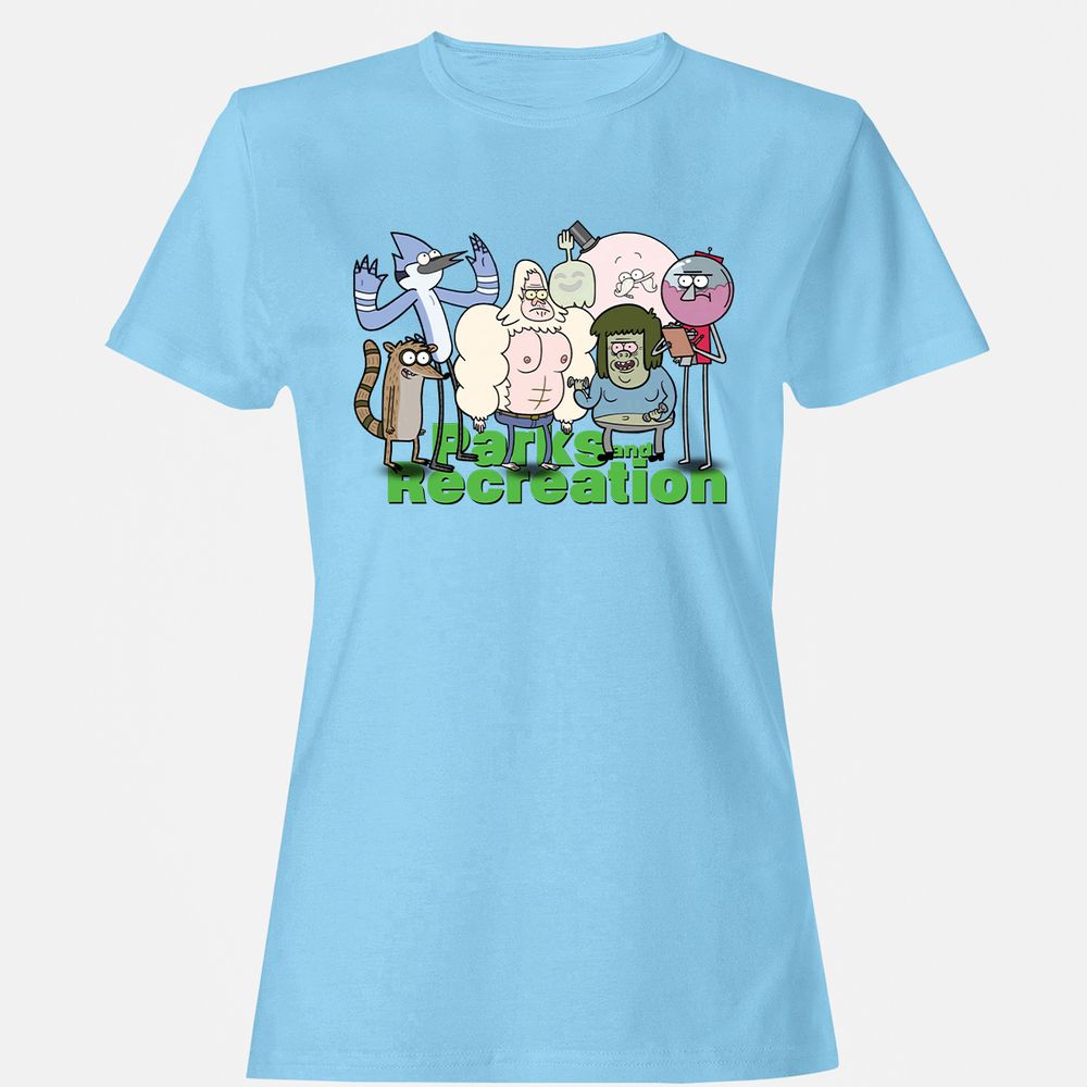 Women's T-Shirt - 5B6QSWMG - Light Blue - 8