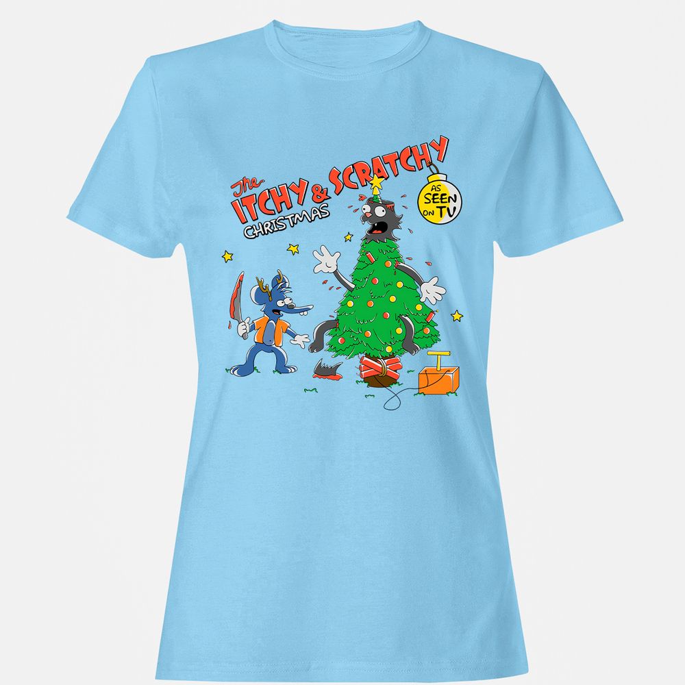 Women's T-Shirt - C8CV9G56 - Light Blue - 8