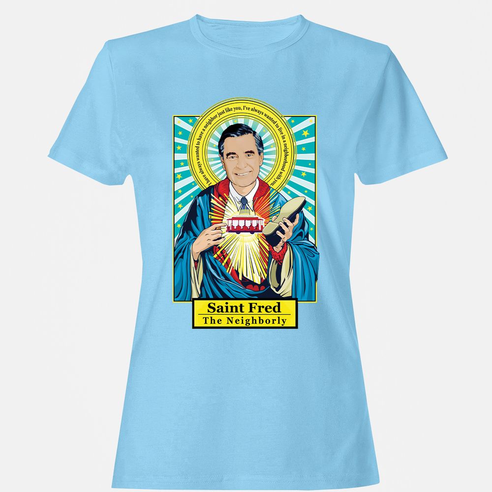 Women's T-Shirt - RC74YN8V - Light Blue - 8