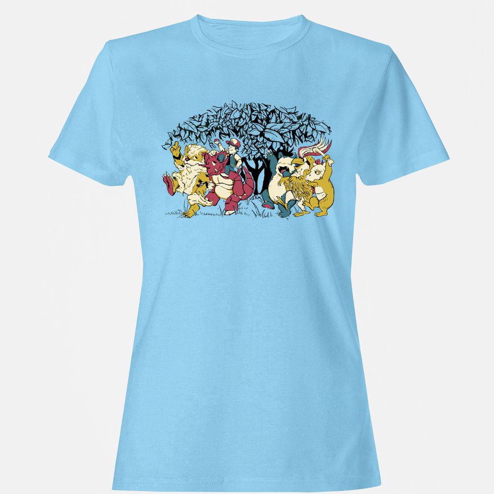 Women's T-Shirt - LTQRQBEW - Light Blue - 8