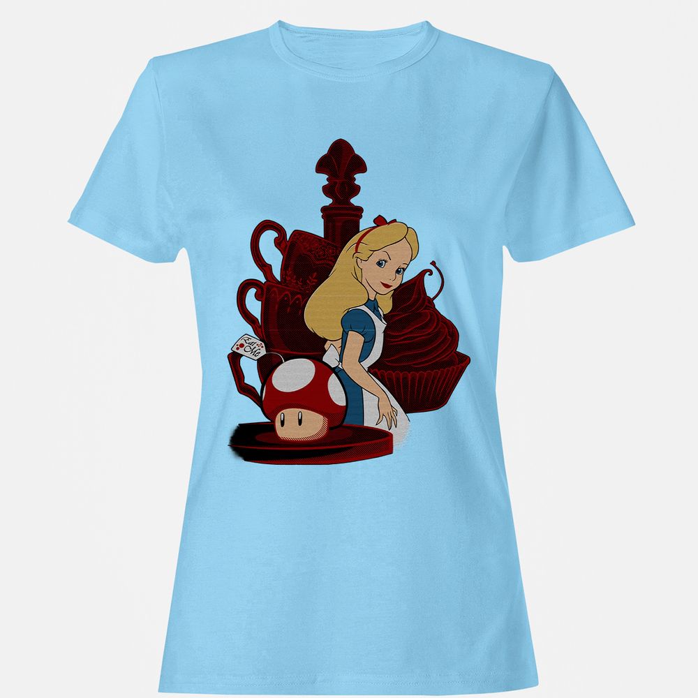 Women's T-Shirt - ZD8XWM49 - Light Blue - 8