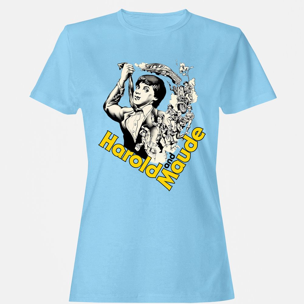 Women's T-Shirt - KFKLYUGH - Light Blue - 8