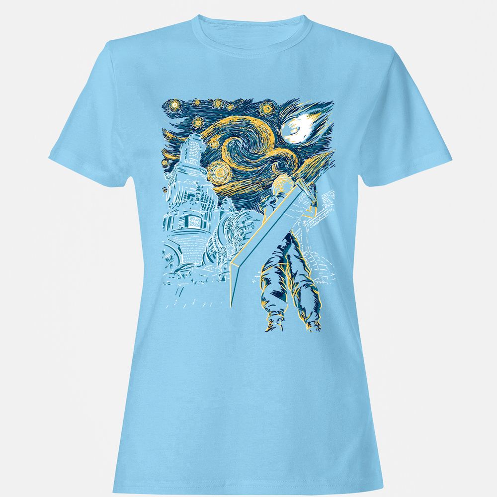 Women's T-Shirt - RFRL4QWJ - Light Blue - 8