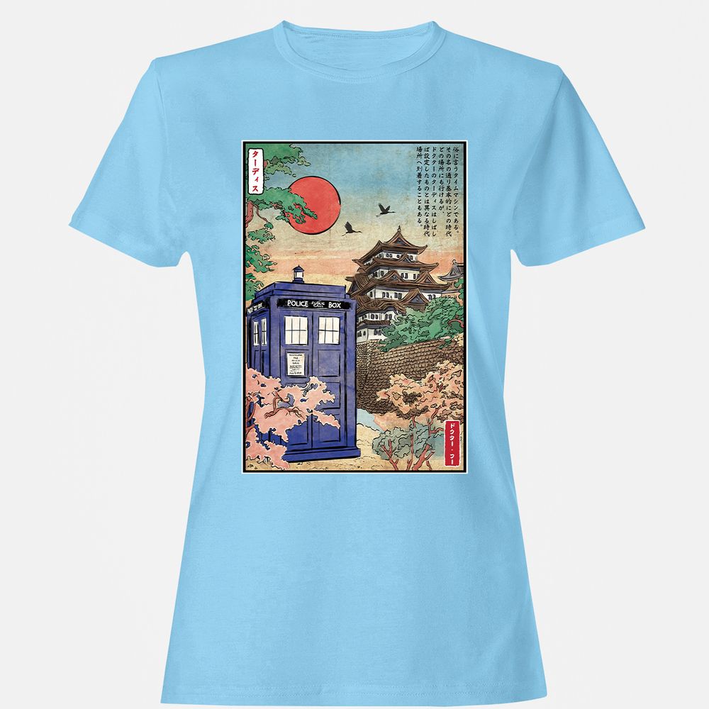 Women's T-Shirt - E193XH7Z - Light Blue - 8