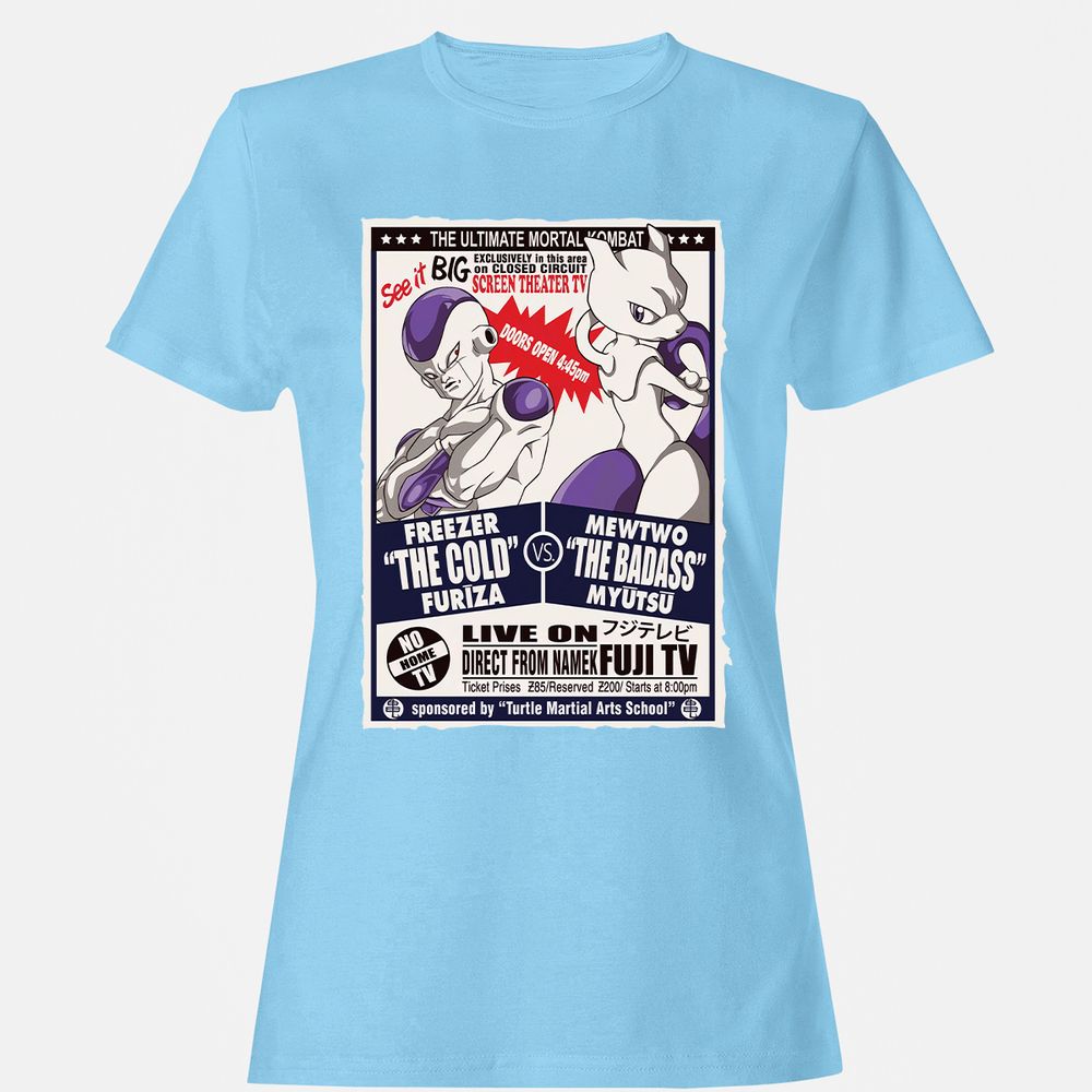 Women's T-Shirt - 4H5HKXRB - Light Blue - 8