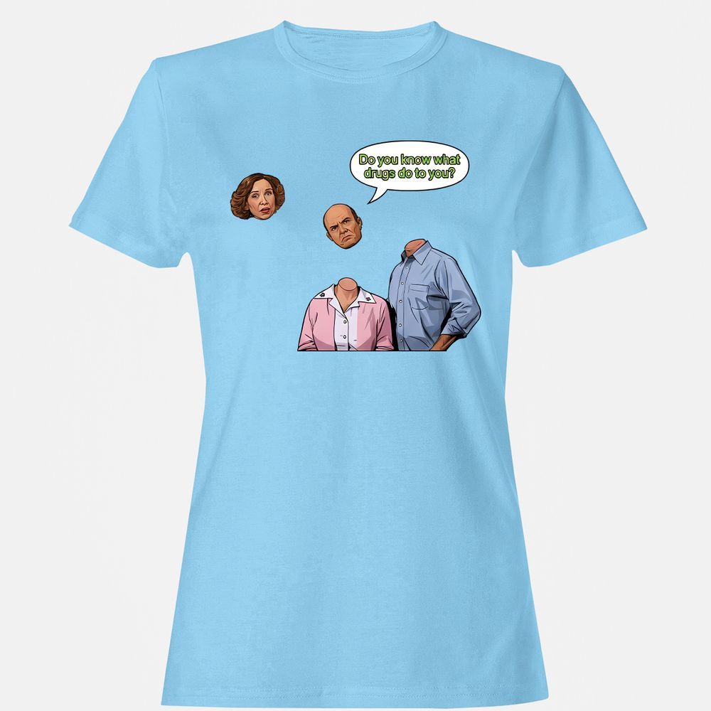 Women's T-Shirt - WXUVDC5T - Light Blue - 8
