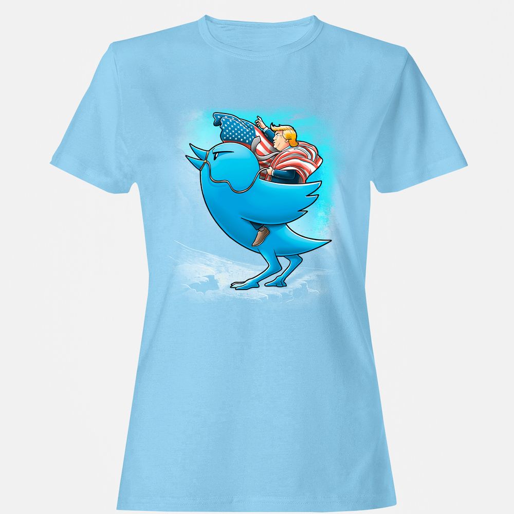 Women's T-Shirt - 8C8XX3AU - Light Blue - 8
