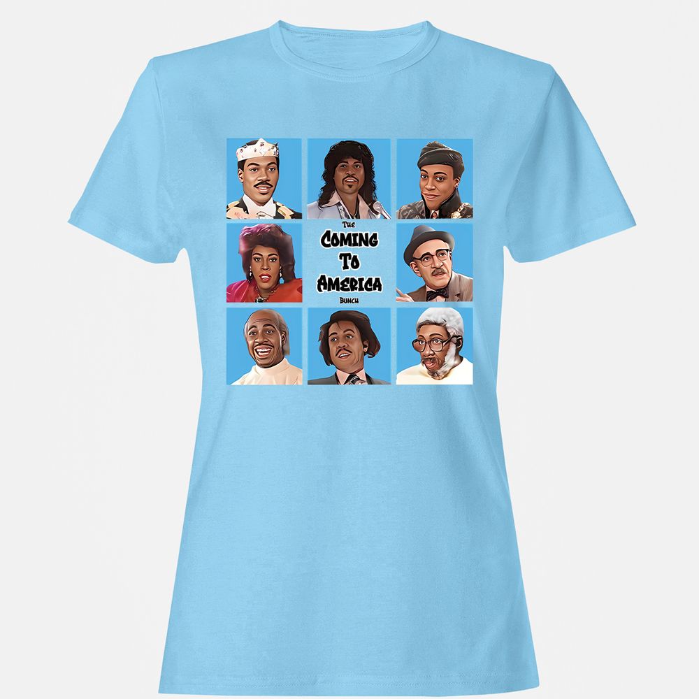 Women's T-Shirt - 9E81DFT6 - Light Blue - 8