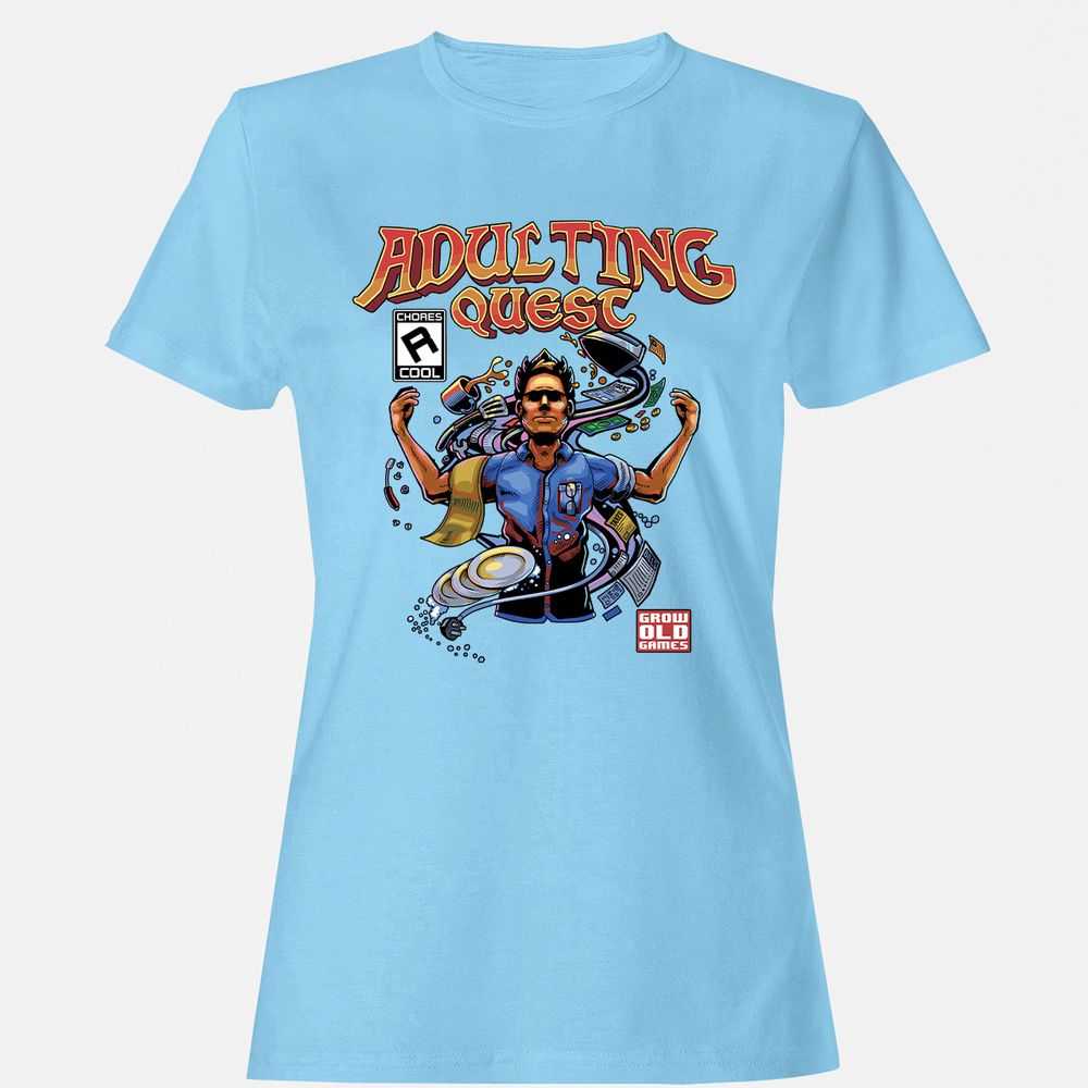 Women's T-Shirt - AT2CF5GD - Light Blue - 8