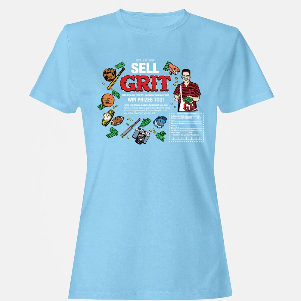 Women's T-Shirt - 277B88NU - Light Blue - 8