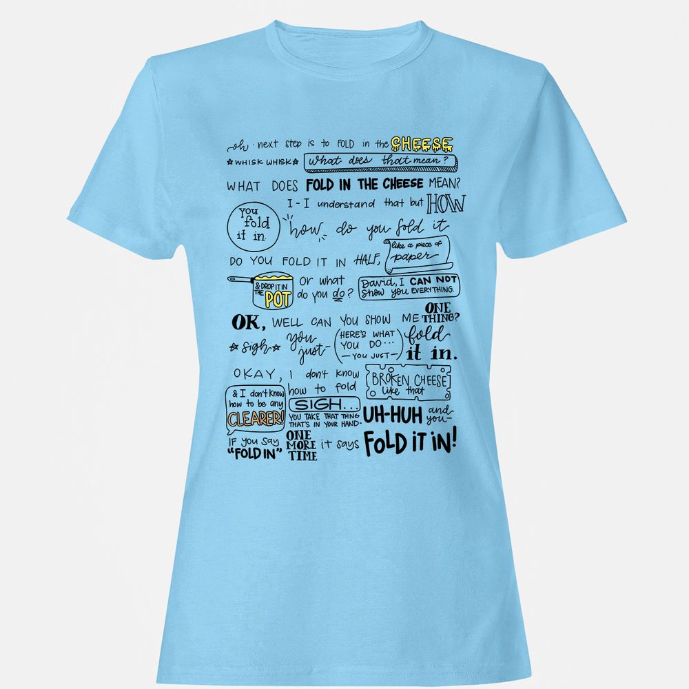 Women's T-Shirt - YB2RGPM1 - Light Blue - 8