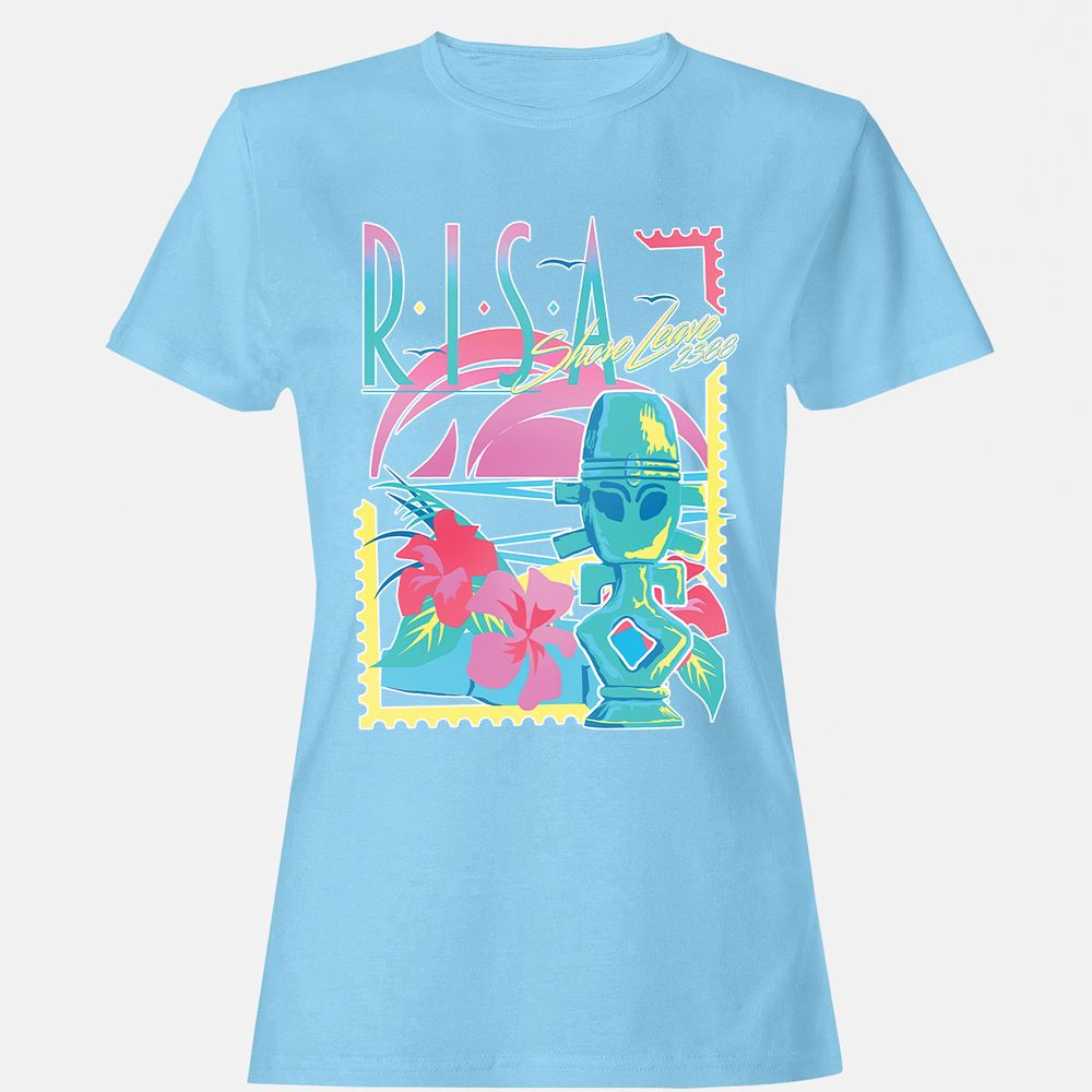 Women's T-Shirt - CN67JHNC - Light Blue - 8