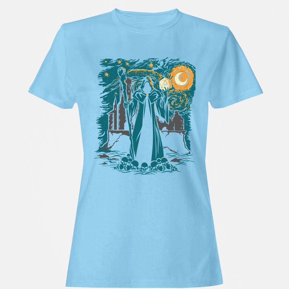 Women's T-Shirt - Y5TYD6QM - Light Blue - 8