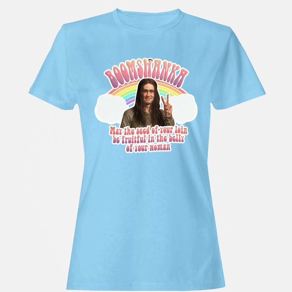 Women's T-Shirt - QL6UEZNA - Light Blue - 8