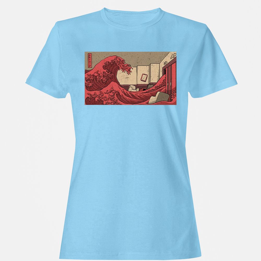 Women's T-Shirt - QAE655DL - Light Blue - 8