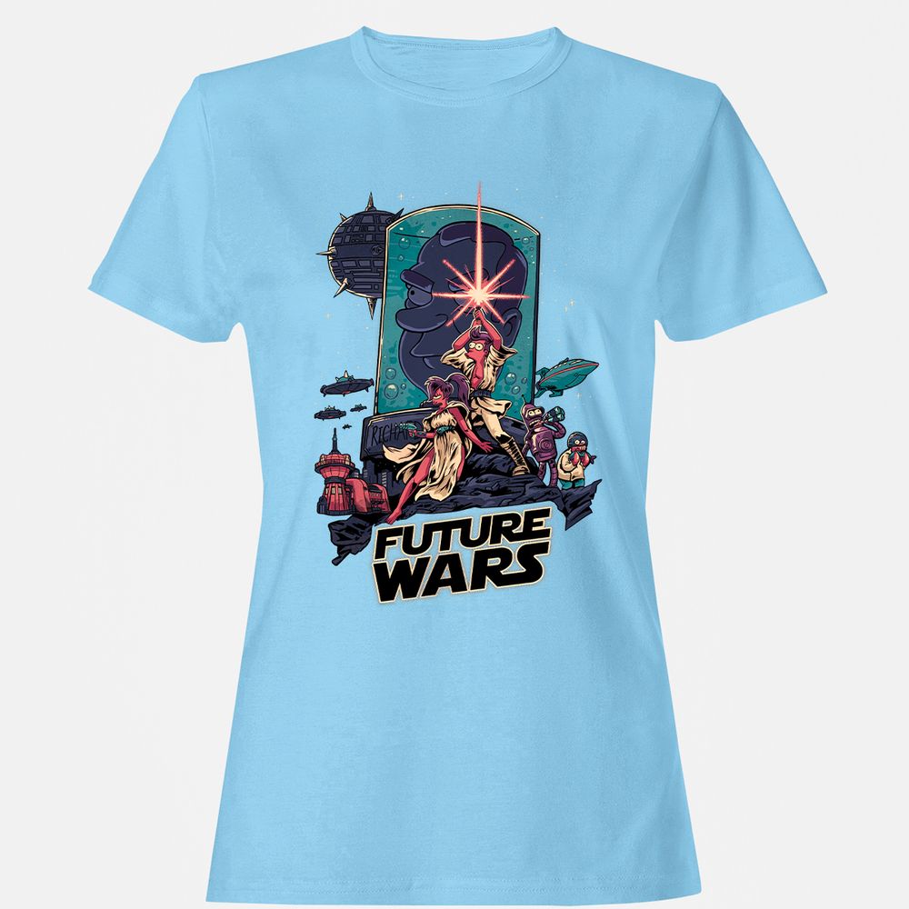 Women's T-Shirt - 38LFJCHF - Light Blue - 8