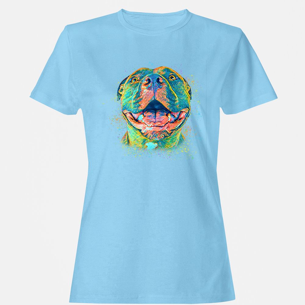 Women's T-Shirt - U8J61T6X - Light Blue - 8
