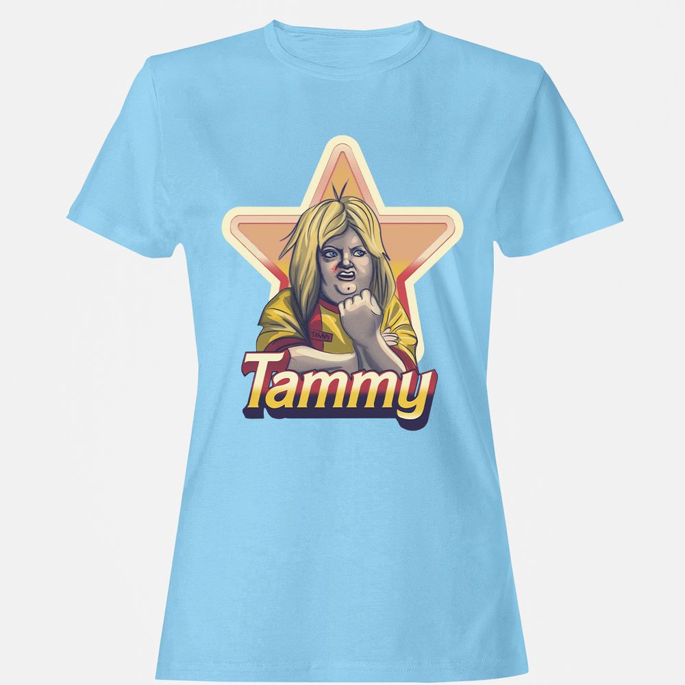 Women's T-Shirt - SC7Z3VBG - Light Blue - 8