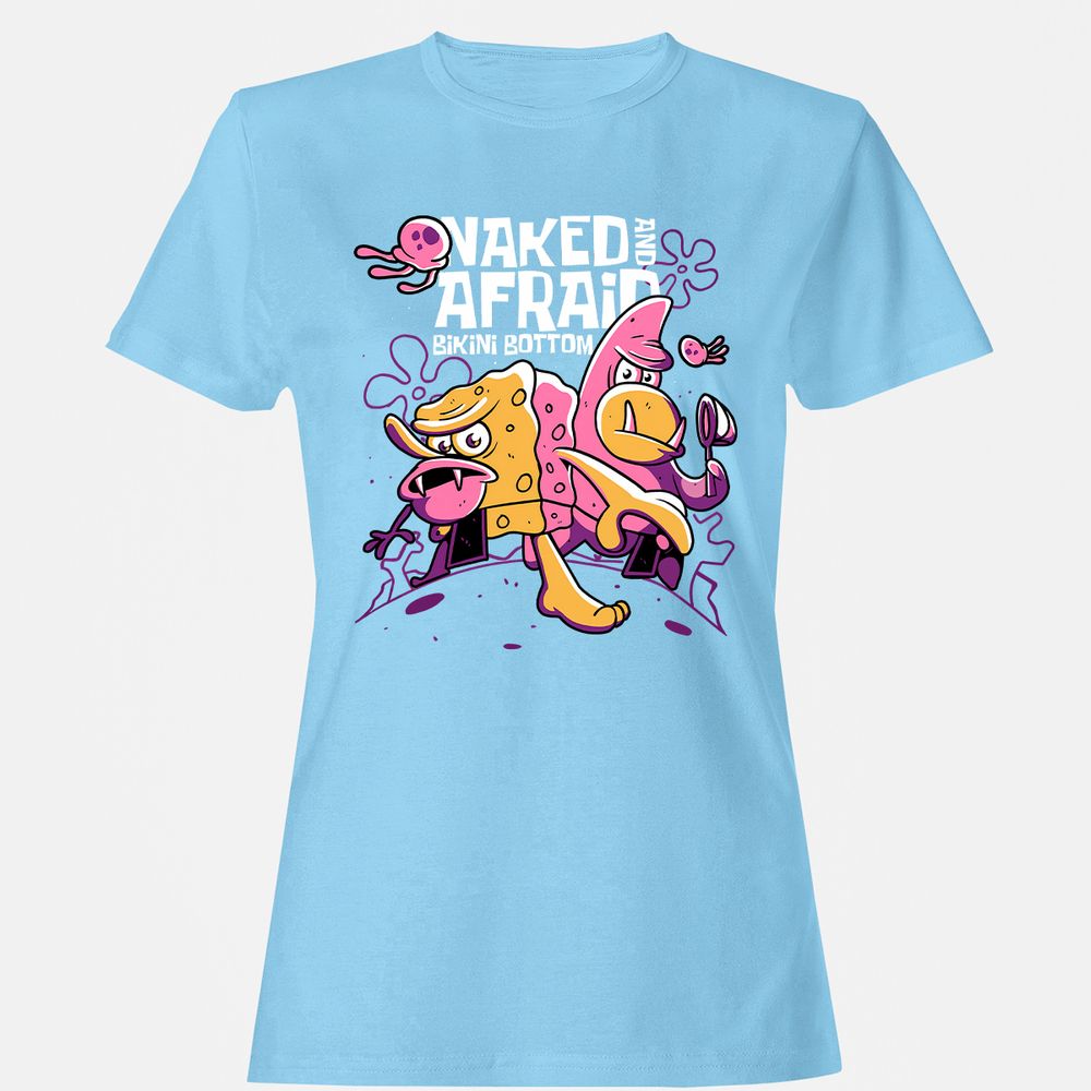 Women's T-Shirt - 4KJBJFST - Light Blue - 8