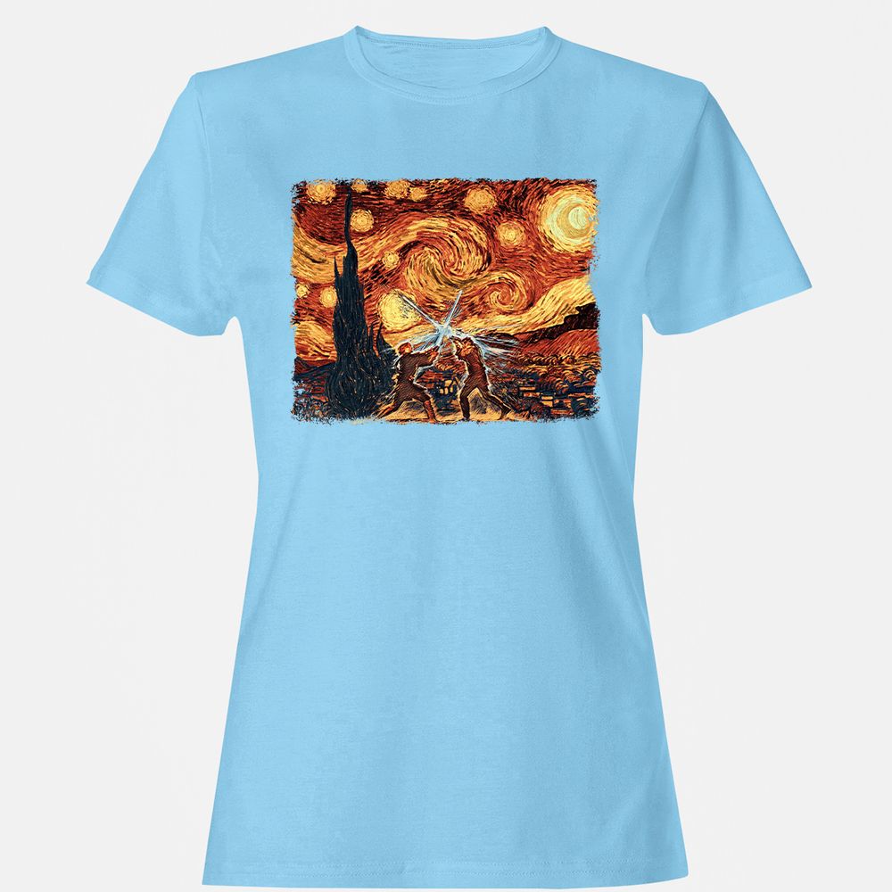 Women's T-Shirt - LQPU4JEM - Light Blue - 8