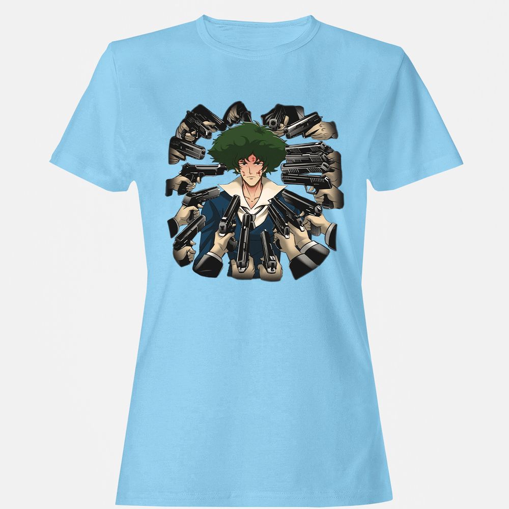 Women's T-Shirt - GQKZUUNY - Light Blue - 8