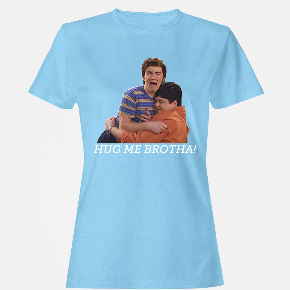 Women's T-Shirt - Z1E5WCZX - Light Blue - 8