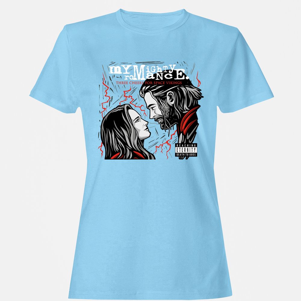 Women's T-Shirt - 6BB735P7 - Light Blue - 8